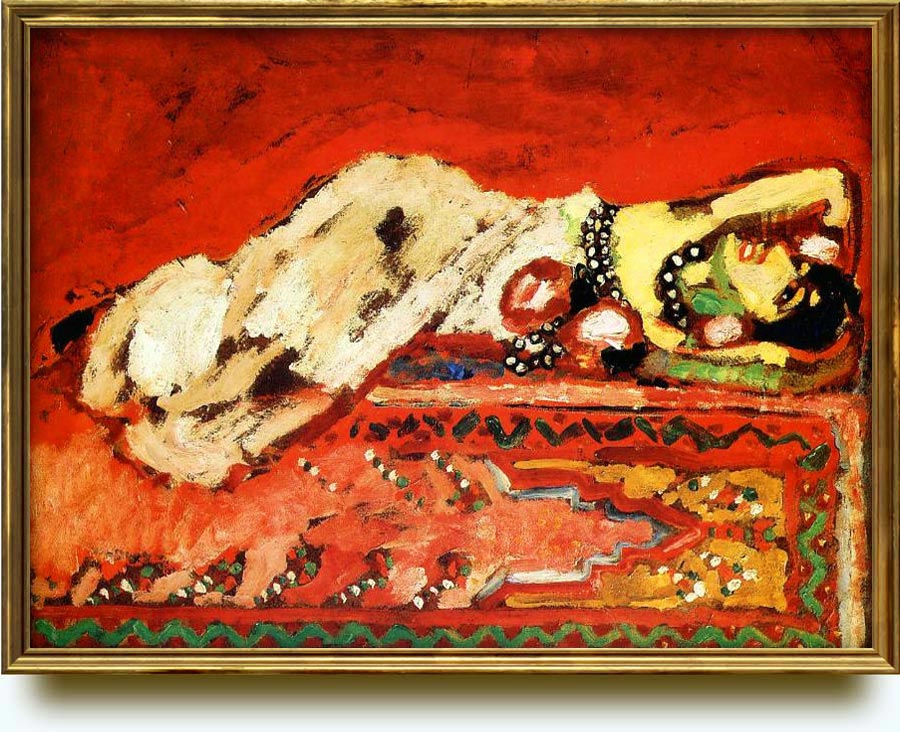 Kees Van Dongen (1877–1968). Odalisque couchée. 1909. Oil on board. 53.3×69.2 cm. Private collection.