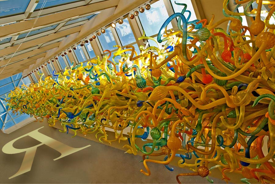 Dale Chihuly (b. 1941 in Tacoma, Washington, US). Chihuly Tower at Oklahoma City Museum of Art.