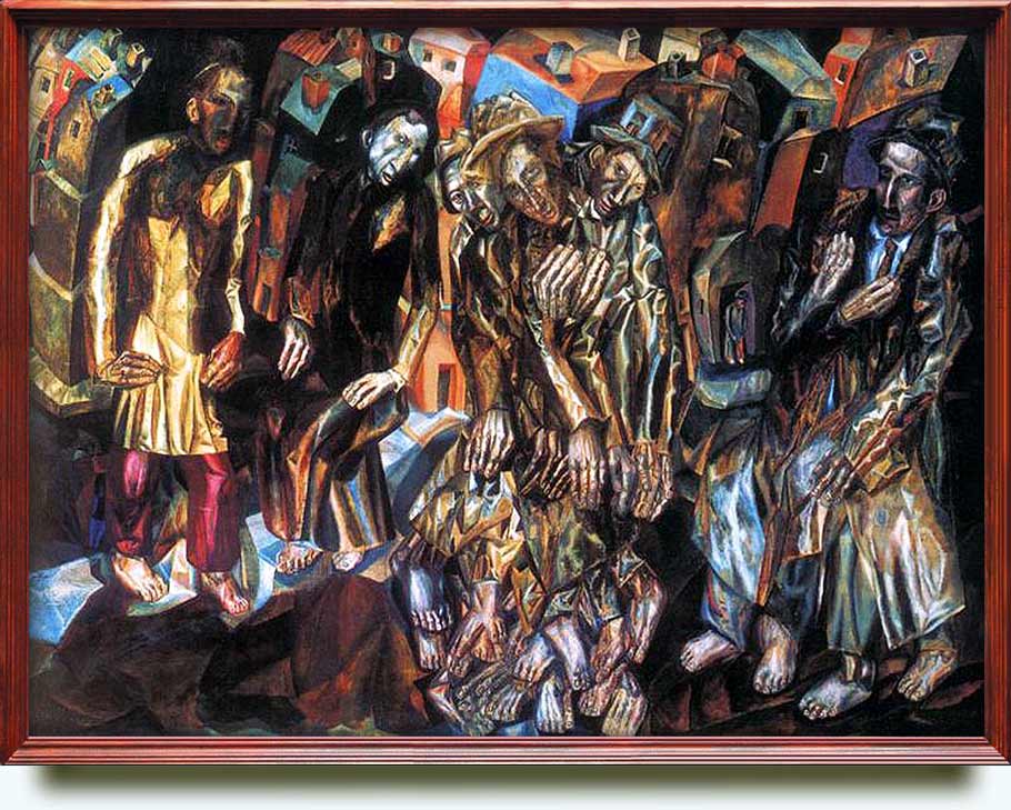 Филонов П.Н. (1883–1941). Возрождение человека. 1914–1915. Х., м. 116.5×154 см. ГРМ