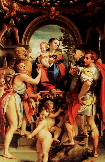 Madonna with St. George, Gemäldegalerie, Dresden