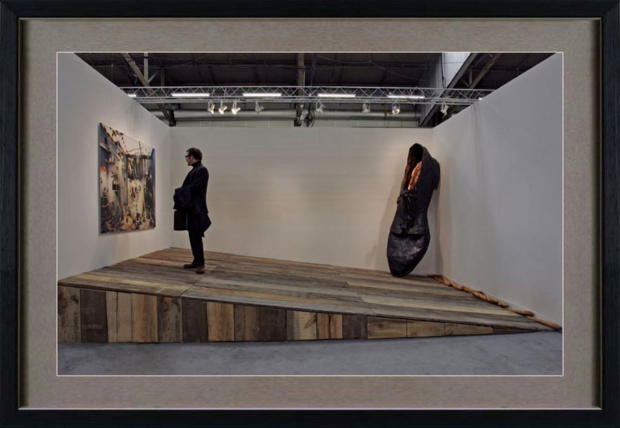 Daphne Fitzpatrick (1964 born Long Island, NY. Lives and works in Brooklyn). Weekend in the Ramptons. 2008. Antique fir, papier mâché. Variable dimensions. http://www.saatchi-gallery.co.uk/artists/artpages/daphne_fitzpatrick_shoe_ramp.htm