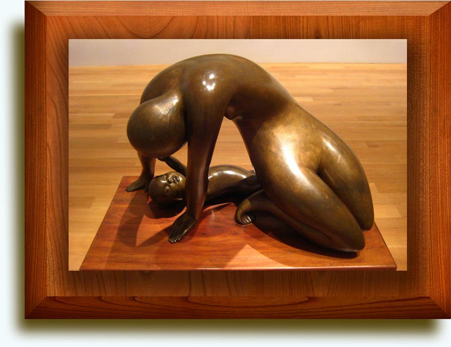 Hugo Robus (b. 1885 in Cleveland, OH, US; d. 1964 New York). One and Another. 1934. Bronze on wood base. 73.0×111.5×59.4 cm. Smithsonian American Art Museum, Washington DC, US.