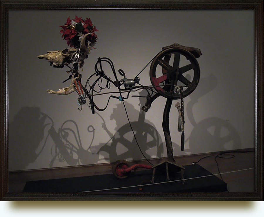 Jean Tinguely (b. 1925 in Fribourg, Switzerland; d. 1991 in Bern). The exhibit at The Tinguely Museum, Basel, Switzerland.