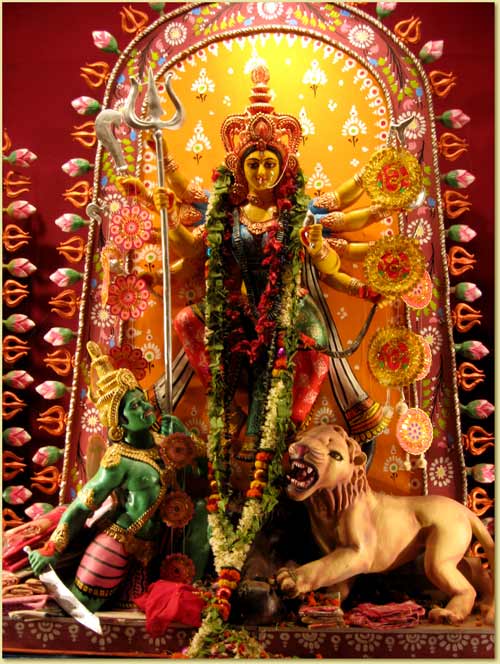 Pandals are a temporary temple during the Puja