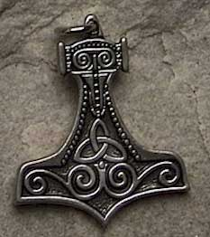 Thor’s Hammer Small Pendant, $18.99. The magic hammer of the Thunder God — Thor. The hammer was called “Mjolnir” and was said to produce lightening bolts. “Mjolnir” made Thor invincible in battle against Gods and men.
