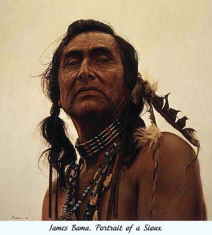 James Bama. Portrait of a Sioux.