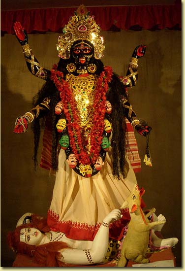 Ma Kali, also known as Kalika, is a Hindu goddess associated with death and destruction. Borrowed: ————— http://www.flickr.com/photos/31294359@N02/3861837390/