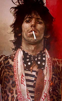 Sebastian Kruger: Keith Richards (Rolling Stones).