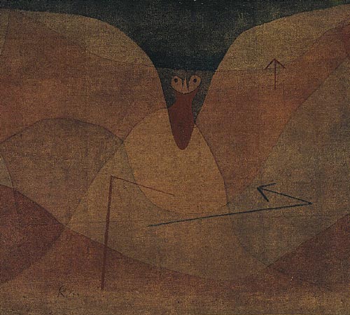 Paul Klee. Swiss, 1879–1940. Aviatic Evolution.1934. 41.6×49.5 cm. Oil on canvas mounted on masonite. Saint Louis Art Museum.