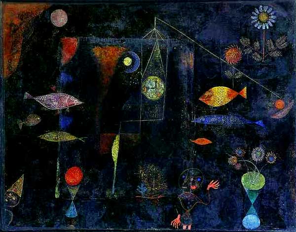 Paul Klee. Fish Magic. 1925. Oil and watercolor varnished. 76.8×98.1 cm. The Philadelphia Museum of Art.