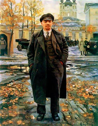 Brodsky Isaak Izrailevich (1883–1939) Lenin in front of Smolny. Before 1925
